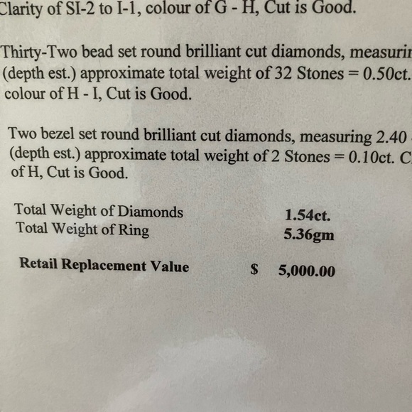 Authentic 14 Kt White Gold Diamond Halo Ring. - Picture 13 of 13